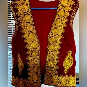 Afghan Chirma coat velvet best quality and brand new men traditional vas-coats